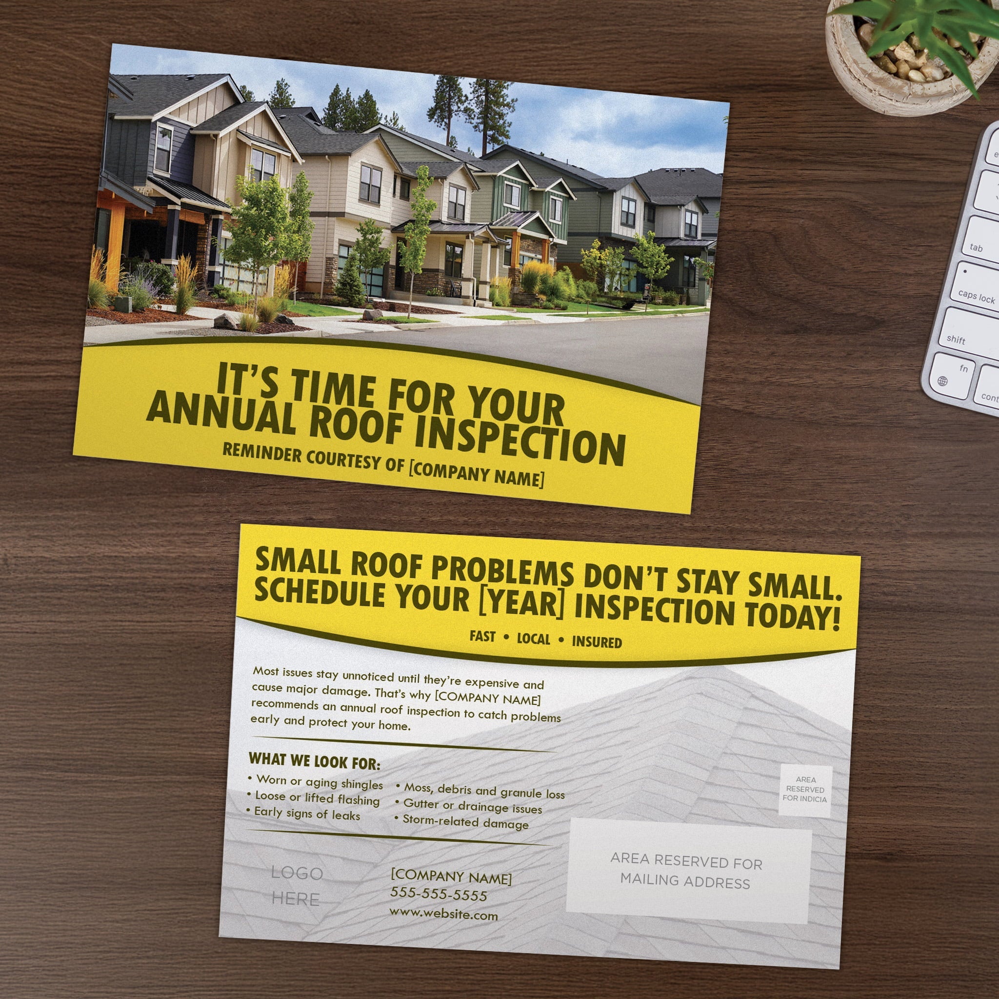 Annual Roof Inspection Reminder Postcard - PostcardGo