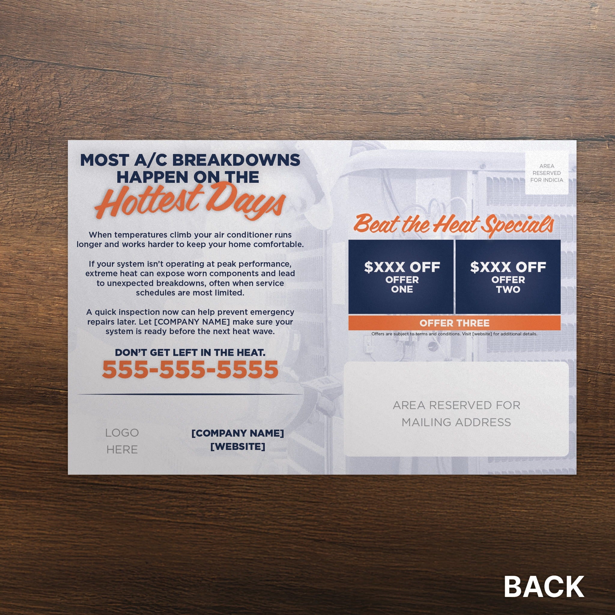 Beat the Heat Postcard Back - PostcardGo
