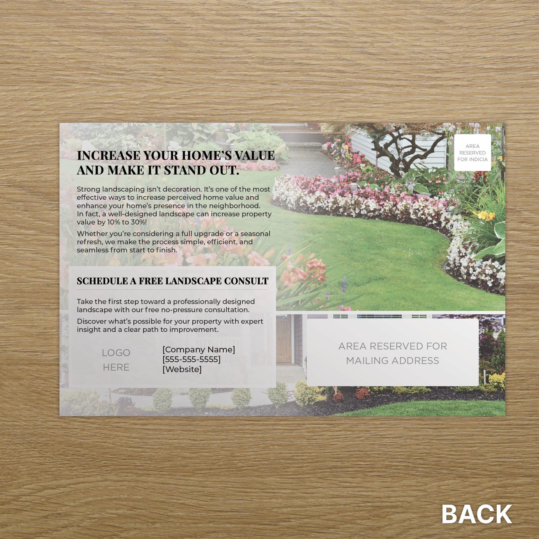 Curb Appeal Postcard Back - PostcardGo