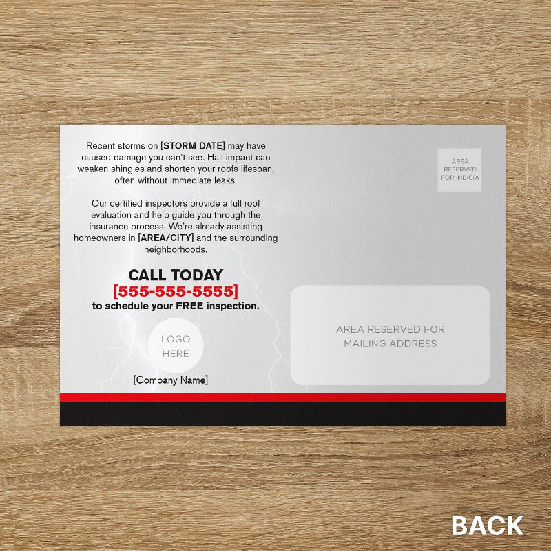 Hail Damage Postcard - PostcardGo