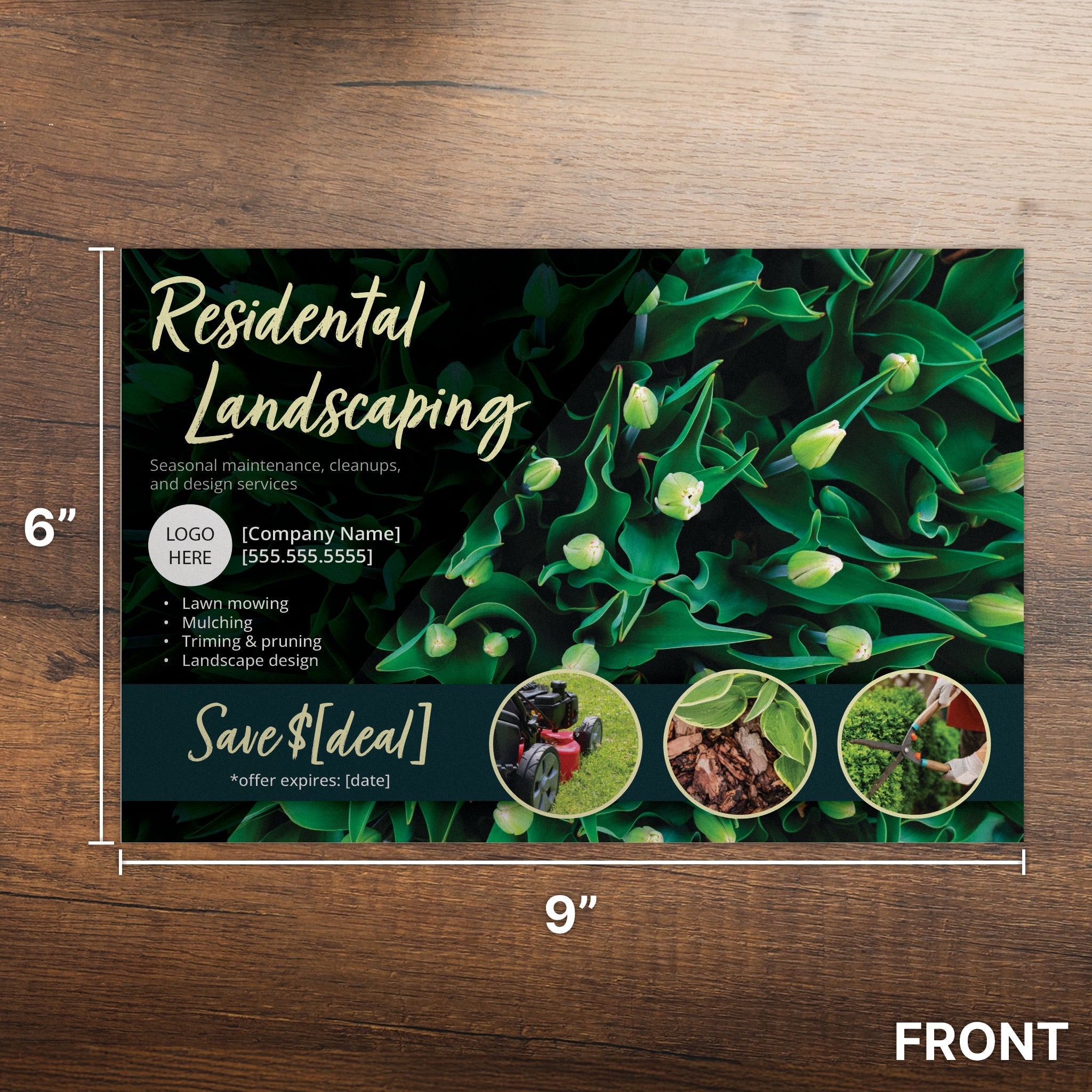 Landscaping Offer Postcard - Front