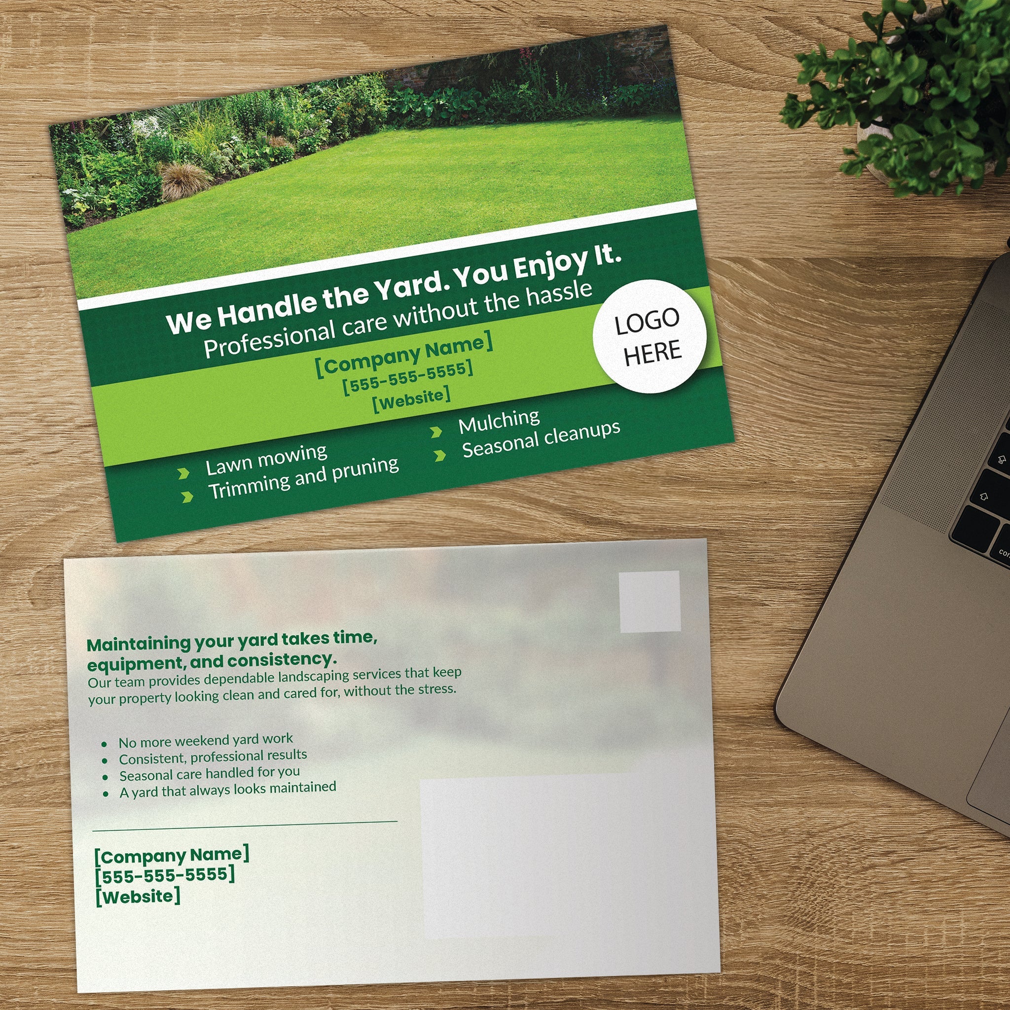 No Hassle Landscaping Postcard - PostcardGo